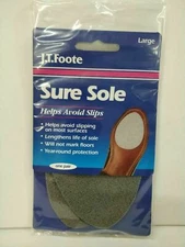 Sure Sole - Ground Grippers- Non Slip Soles -Self Adhesive DIY 1 pair Large Size