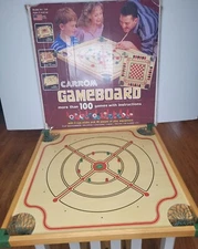 Vintage Carrom GameBoard Model 108P ~ Original Box And Gameboard Only 