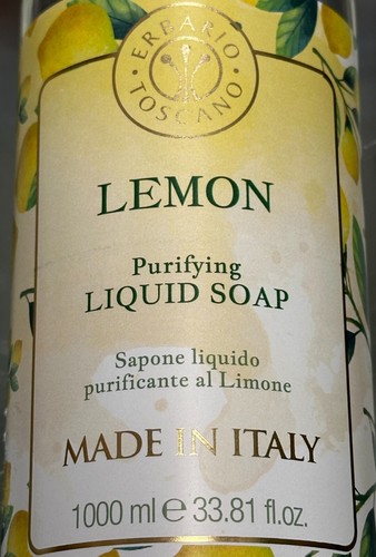 ERBARIO TOSCANO ~ OLIO DI LIMONE SAPONE LIQUIDO PURIFICANTE 1000ml MADE IN ITALY - Foto 2 di 4