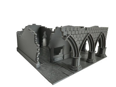 Remelle Torbogen Ruinen Tabletop Gelände Wargaming zerstörte Gebäude 28mm