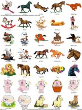 1500 PLUS FARM  EMBROIDERY MACHINE DESIGNS PES HUS JEF DST EXP VP3 XXX USB