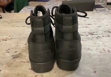 UGG GREDA BLACK LEATHER/ WOOL WATERPROOF DUCK BOOTS, WOMEN US 8/ EUR 39 NEW