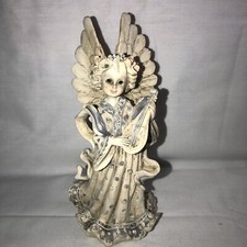 Hollow Resin Angel With Musical Instrument Figurine