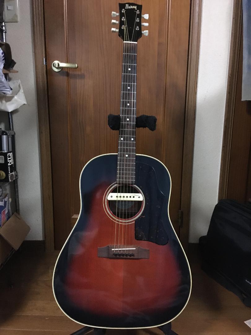 Burny BJ-60 ジャパンビンテージ Burny BJ-60 Sunburst Made in Japan Acoustic Electric Guitar