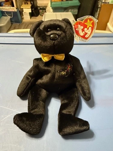 TY Beanie Baby "The End" Bear with Tag Errors 1999 Retired Errors Vintage Tags
