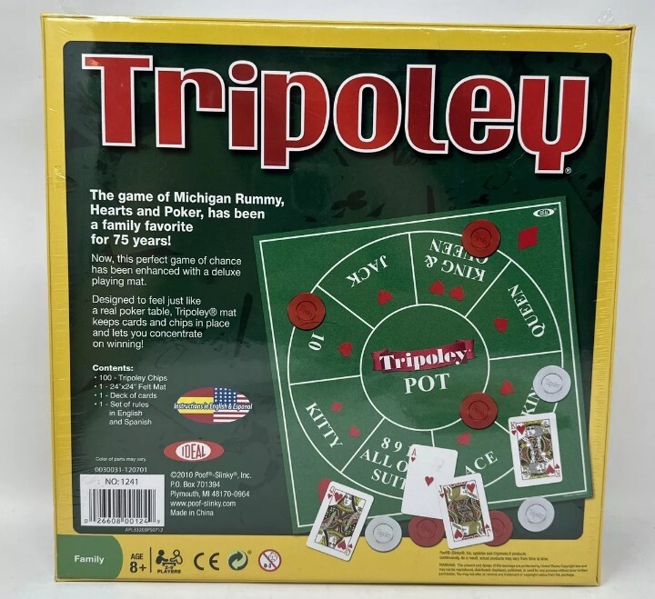 TRIPOLEY Board Game Deluxe Mat Version (Ideal Game 2010 Edition) NEW ...