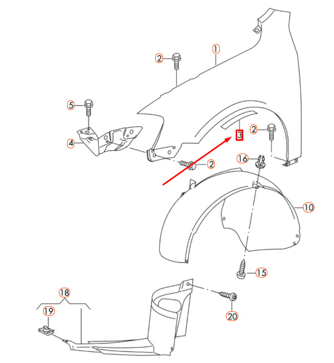 Enjoliveur de roue avant droit pour Volkswagen Passat B7 3Aa807824