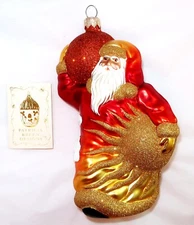 2000 PATRICIA BREEN PLANETARY SANTA SUNRISE #2014 Milaegers Event Excl Ornament