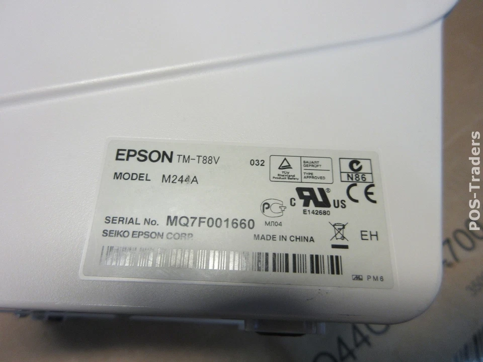 Epson TM-T88V 88V M244A Bondrucker WEISS USB PARALLEL Thermodrucker Bon Drucker - Bild 2 von 3