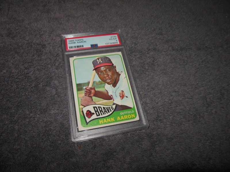 1965 Topps #170 Hank Aaron PSA 4 VG-EX Fresh Beautiful