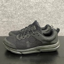 Under Armour Charged Assert-10 Shoes Men  s Size 12 Black Black Mesh Sneakers