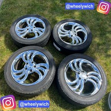 17 Crimson Myrtle Chrome Trispoke Wheels Rims 5x114.3 Jdm Ssr Advan Bbs Work 17 Crimson Myrtle Chrome Trispoke Wheels Rims 5x114.3 Jdm Ssr Advan Bbs Work