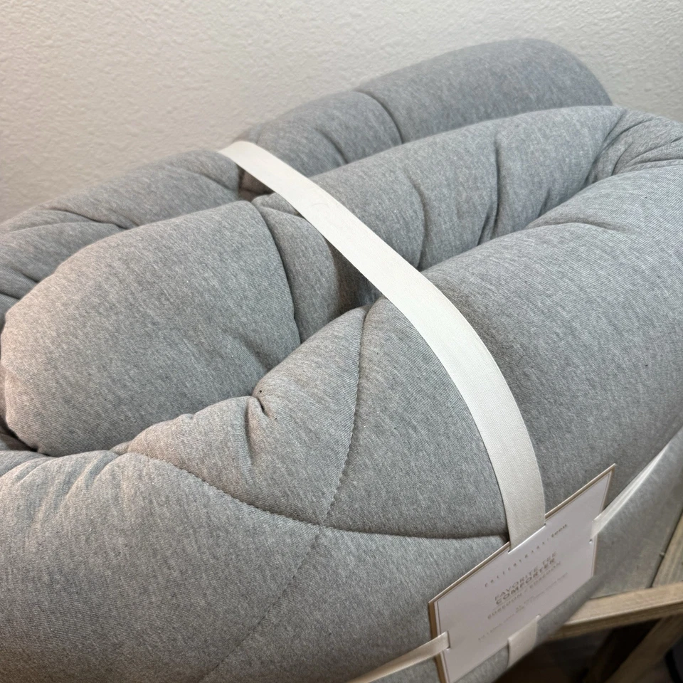 JUEGO DE EDREDÓN Y FARSA CAMISETA FAVORITA ORGÁNICA ADOLESCENTE GRANERO DE CERÁMICA, DOBLE/XL ~ GRIS Foto 4 de 4