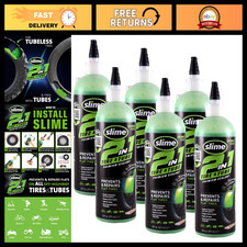 2-in-1 Tire Tube Sealant, Puncture Repair, Eco-Friendly, Non-Toxic, 6 x 16oz B