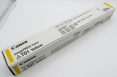 BRAND NEW CANON GENUINE T01 YELLOW imagePRESS TONER 8069B001[AA] GS1-128
