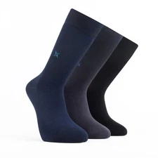 Men’s Bamboo Dress & Trouser Socks 12-Pack - 378-383