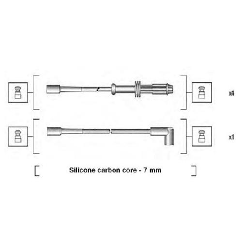ZüNdleitungssatz FüR Peugeot 205 20A 1.1 1.4 88 Bis 98 Magneti KAY 150D-image