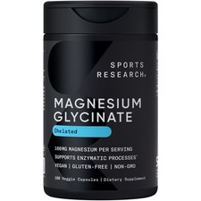 High Absorption Magnesium Glycinate 160mg Restful Sleep  Enzymatic Process 180