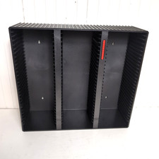 Vintage Laserline 90 CD Wall Mountable Storage Rack Case Organizer Holder -Black