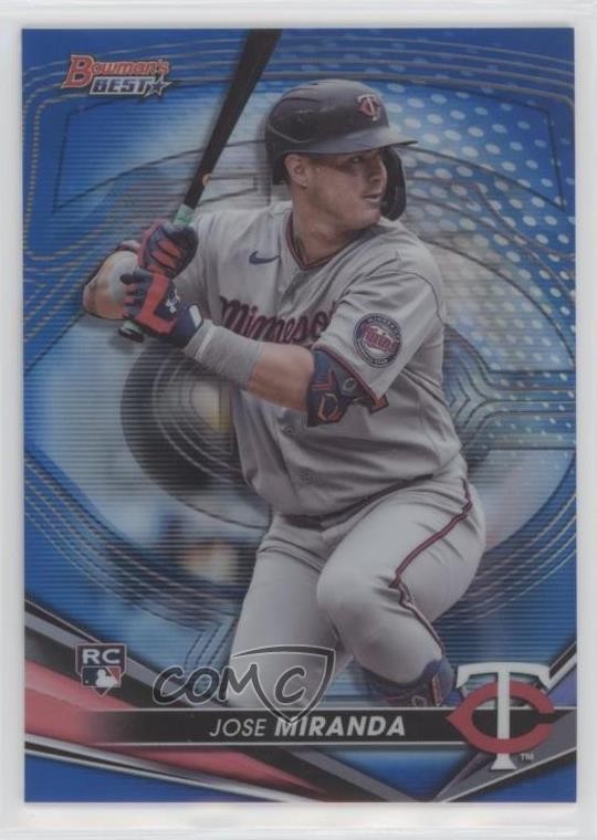 2022 Bowman's Best Blue Refractor 93/150 Jose Miranda #59 0zg4