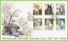 New Zealand 1999 Popular Pets set First Day Cover
