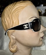 CHANEL BLACK WHITE Sunglasses, Model 5144, c.1138/3C, 59/17