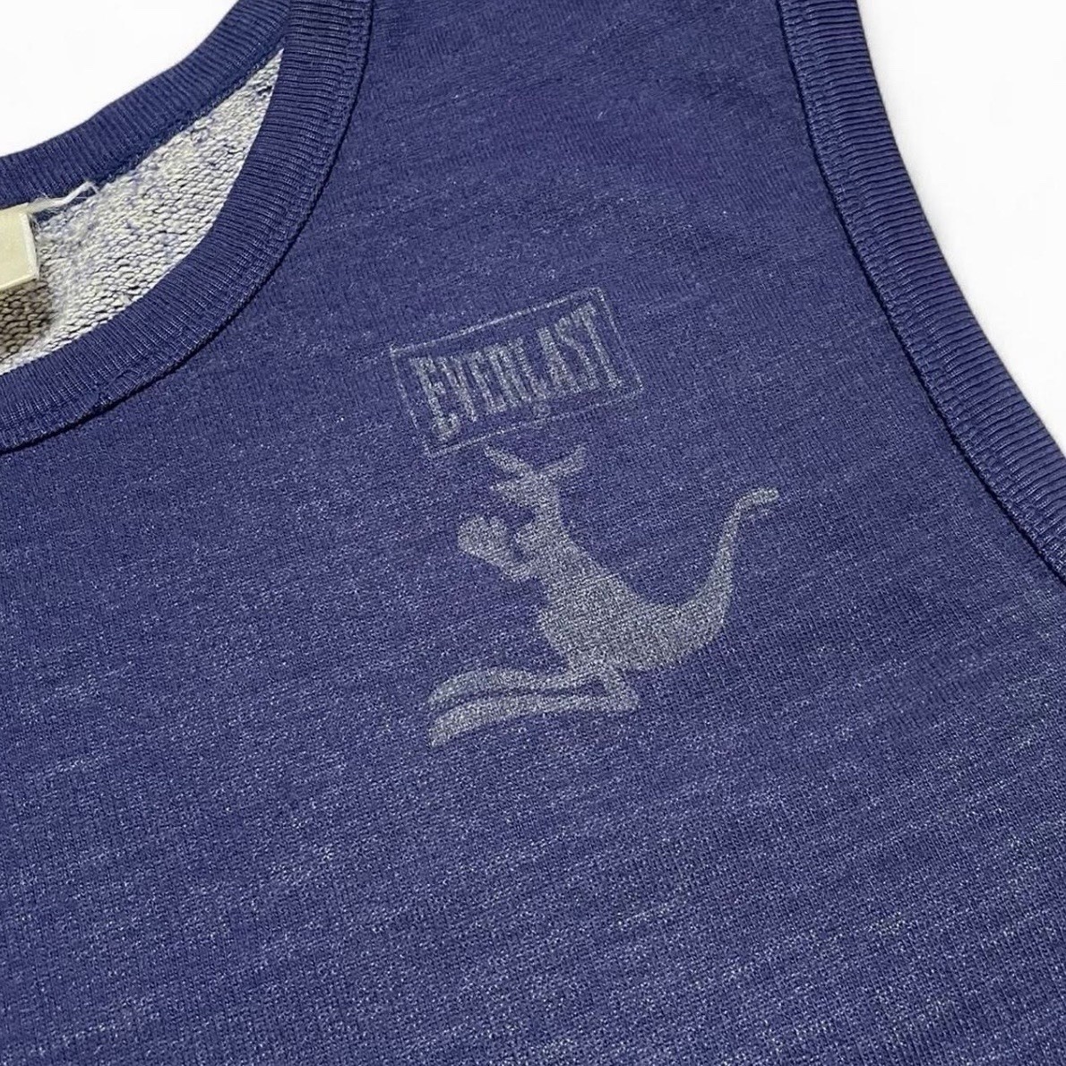 VTG 70s Everlast Boxing Kangaroo Navy Sweater Vest Men's Size Large Made In USA image 3