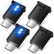 Frienda 2 Pieces Mini USB LED Light, Car Interior Lighting color-changing