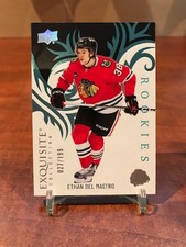 2024-25 UPPER DECK ICE EXQUISITE ROOKIES BLUE #R-36 ETHAN DEL MASTRO 027/199