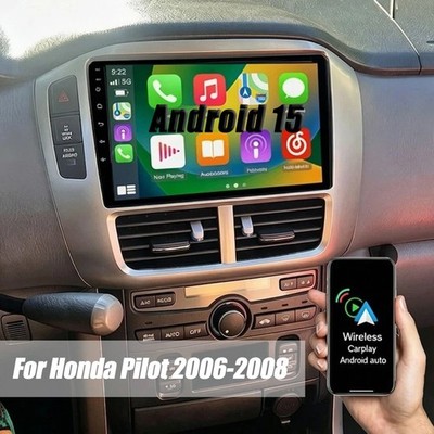 ANDROID 15 CARPLAY CAR STEREO RADIO GPS NAVI BT WIFI FOR HONDA PILOT 2006-2008