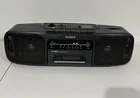 Sony CFS-200 Stereo FM/AM Radio Cassette Recorder Vintage Boombox Tested Working