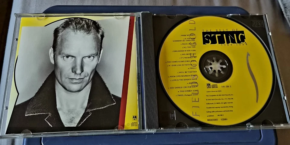 Sting – The Best Of Sting: Fields Of Gold CD compilation A&M 1994 - Photo 2/3