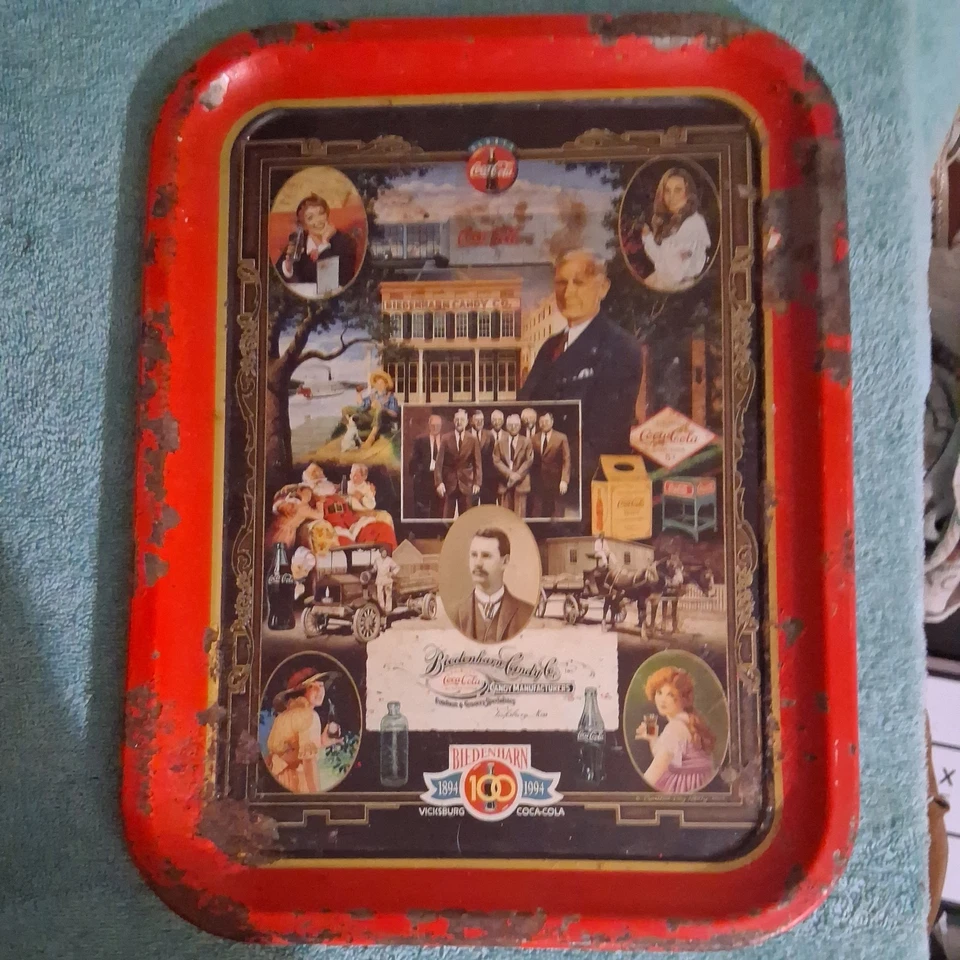 1994 Coca-Cola Biedenharn 100-Yr Celebration Tray Vicksburg Centennial 1894-1994 - Image 2 of 4