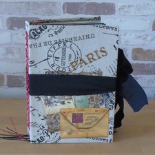 Handgemachtes Junk Journal A5 - Paris Tagebuc...