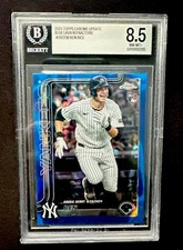 2025 Topps Chrome Update #USC138-Ben Rice (RC) Blue Lava /150 Yankees NM-MT+