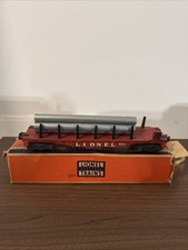 Lionel Postwar 6511 Brown Pipe Car - 1955 - OB -all Original