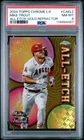 2024 Topps Chrome Logofractor #CAEL-2 Mike Trout Chrome All Etch Gold PSA 8 #/50