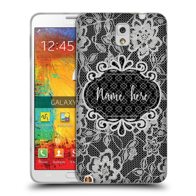 CUSTOM CUSTOMIZED PERSONALIZED BLACK LACES SOFT GEL CASE FOR SAMSUNG PHONES 2