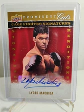 2009 UD Prominent Cuts #CFSR-LM Lyoto Machida Cage Fighter Signatures Auto