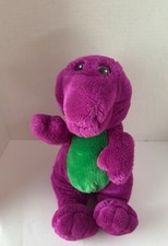 Vintage Barney the Dinosaur 12 Plush Purple Stuffed Animal Lyons Group 1992