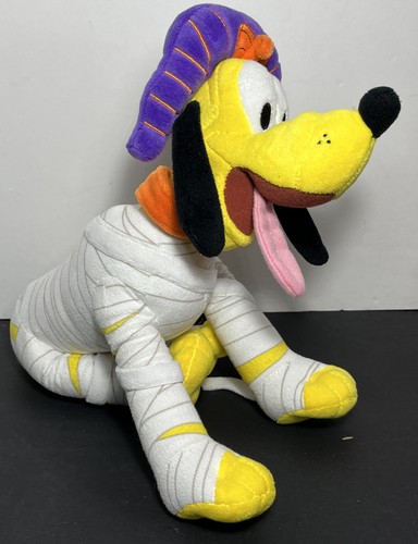 Disney Parks Mummy Pluto Plush White Happy Halloween Exclusive Stuffed Toy - Picture 2 of 11