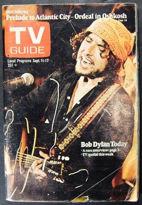 1976 TV GUIDE BOB DYLAN TODAY INTERVIEW SEPT 11-17 LOS ANGELES AREA NO LABEL