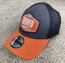 Denver Broncos Hat New Era 2021 NFL Draft Trucker 39THIRTY M/L Graphite Cap NWT