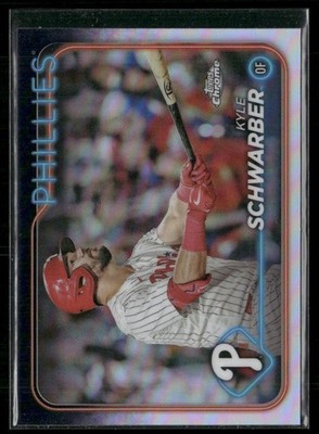 Kyle Schwarber 2024 Topps Chrome Refractor Philadelphia Phillies #71