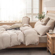 Jersey Knit Duvet Cover Set 100 T-Shirt Heather Cotton Super Soft Comfy Classic