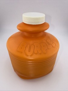 Vintage Orange Burple Drink Accordion Container 1980s