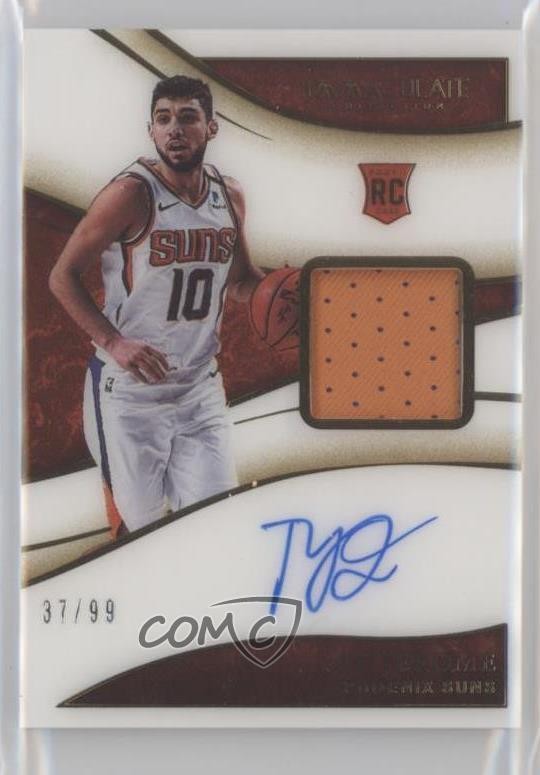 2019-20 Panini Immaculate 37/99 Ty Jerome #116 RPA Rookie Patch Auto RC rf2