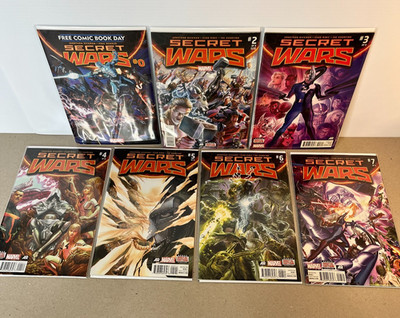 Secret Wars #0, 2, 3, 4, 5, 6, 7 Lot 7 Marvel Books Hickman, Ribic, Ross, Doom