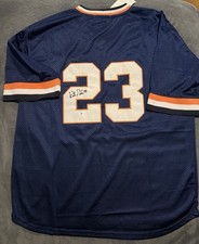 Kirk Gibson Signed Mitchell Ness Jersey Detroit Tigers Beckett COA Witness