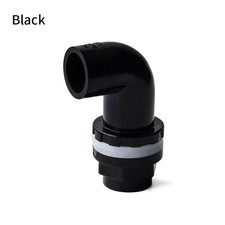 PVC Aquarium 90° Elbow Drain Connector 20-50mm Fish Tank Overflow Pipe Fitting